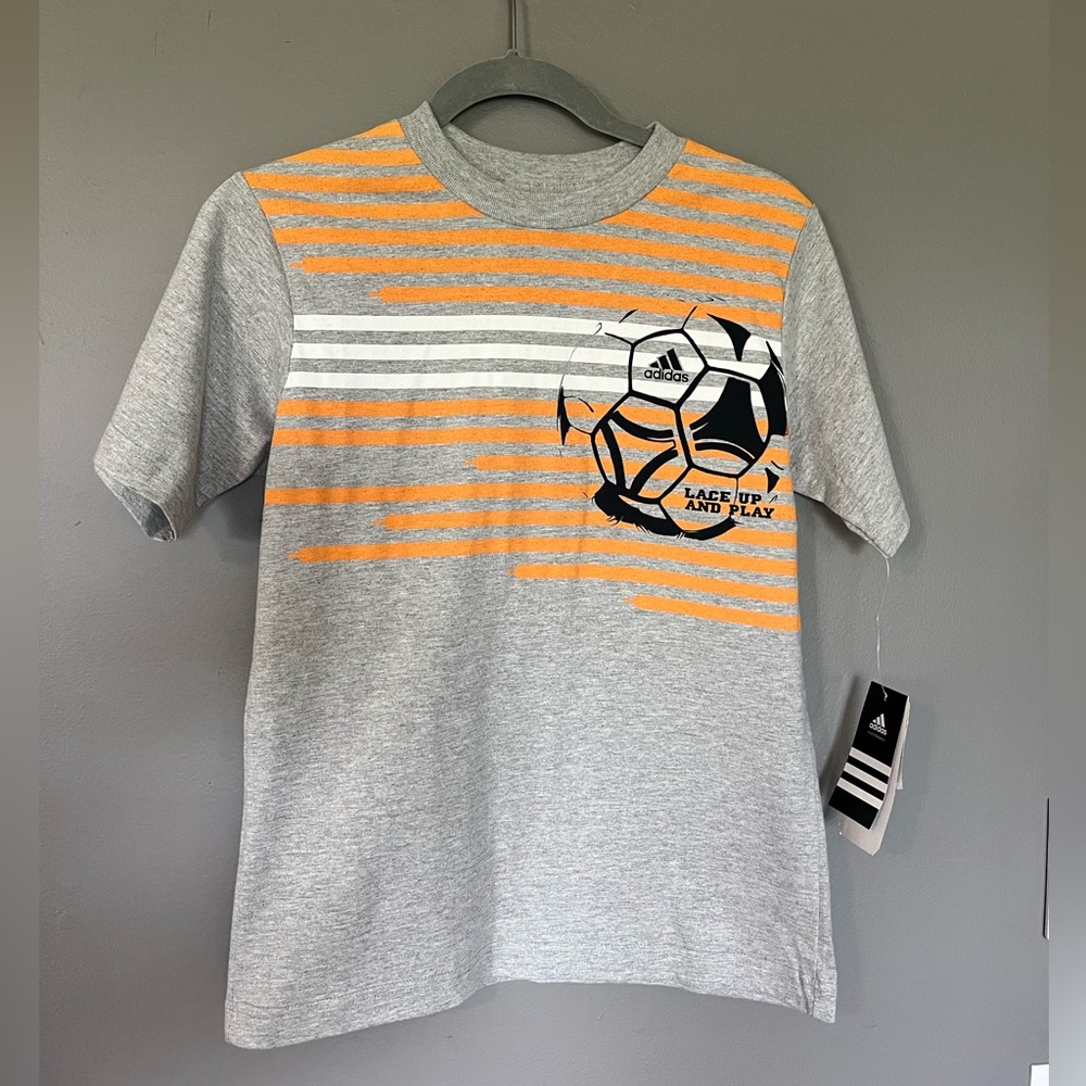 Adidas Boys Lace Up & Play Soccer Tee
